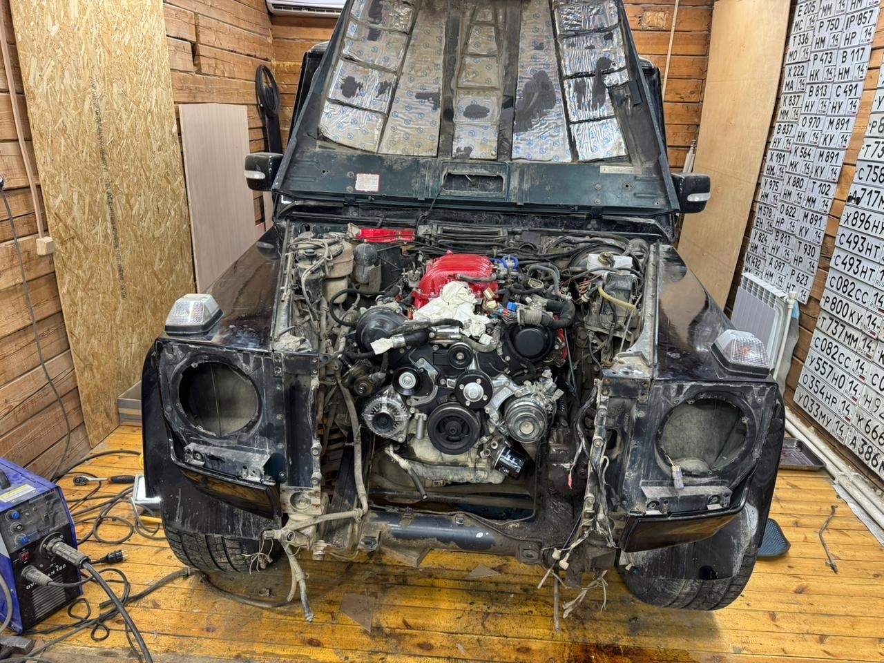 1uz fe vvti uzs 171 Crown Majesta swap Mercedes. Первый запуск владельцем двигат