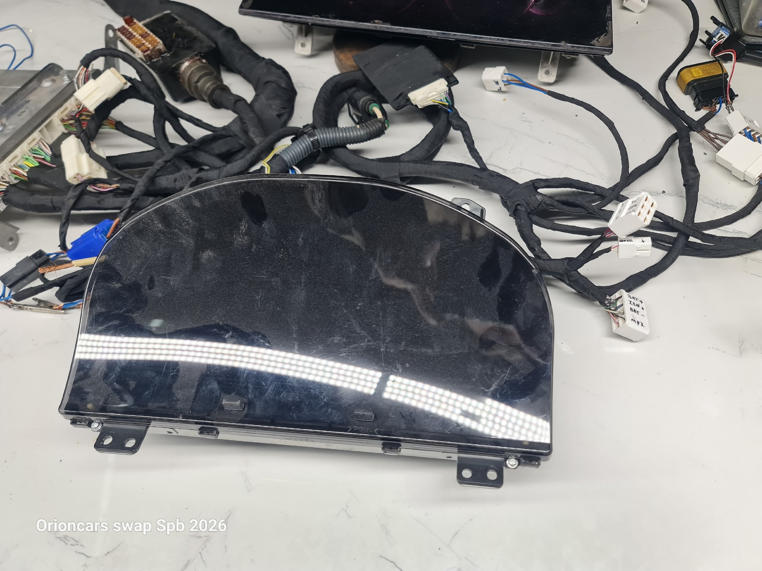 Щиток приборов Gws Crown 200 серии. Жк монитор. Адаптирован под мпх Crown JZS/UZ