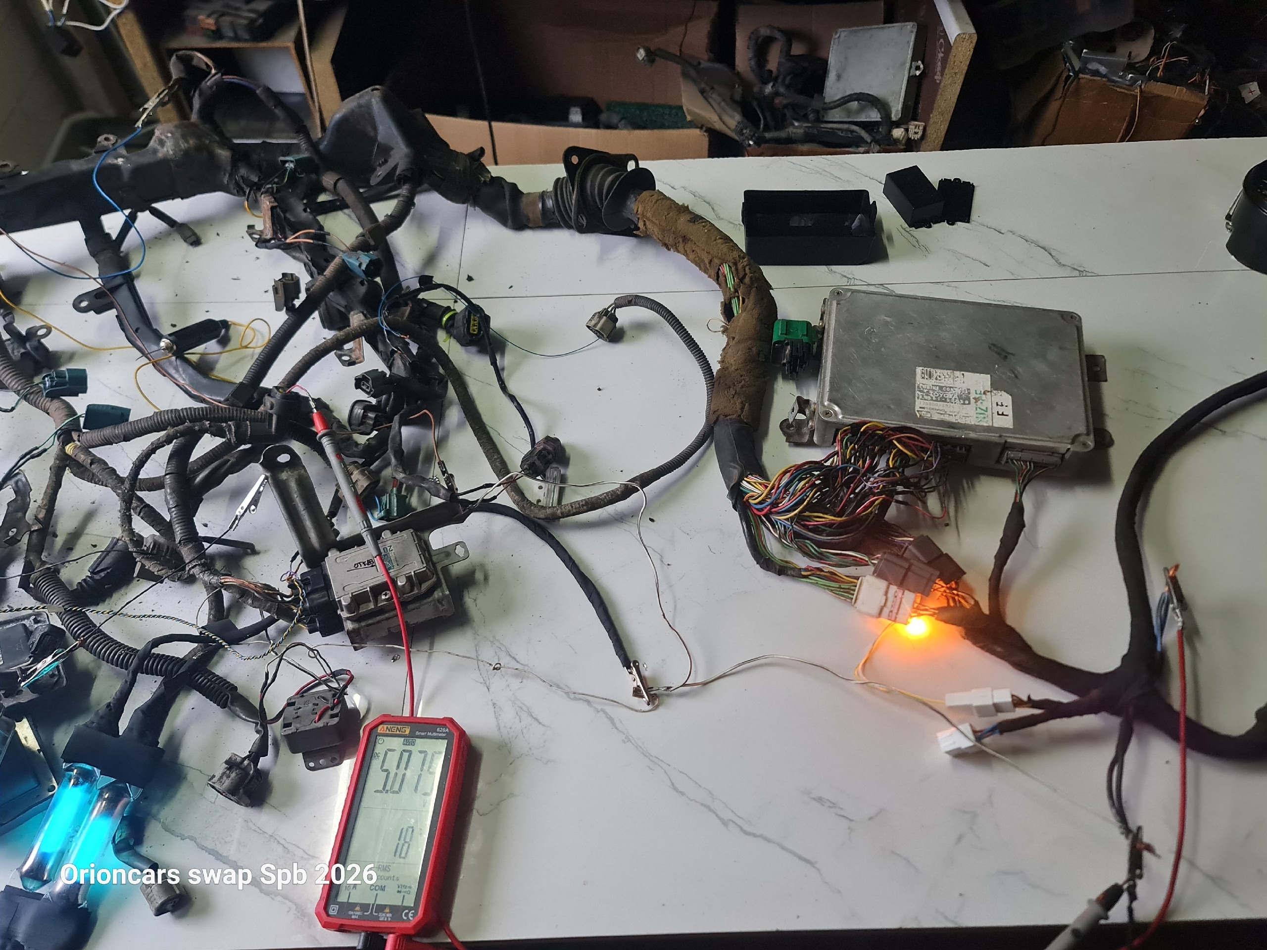 Отремонтированная коса двс 1uz fe non vvti: запустился второй игнитор. Убрали до