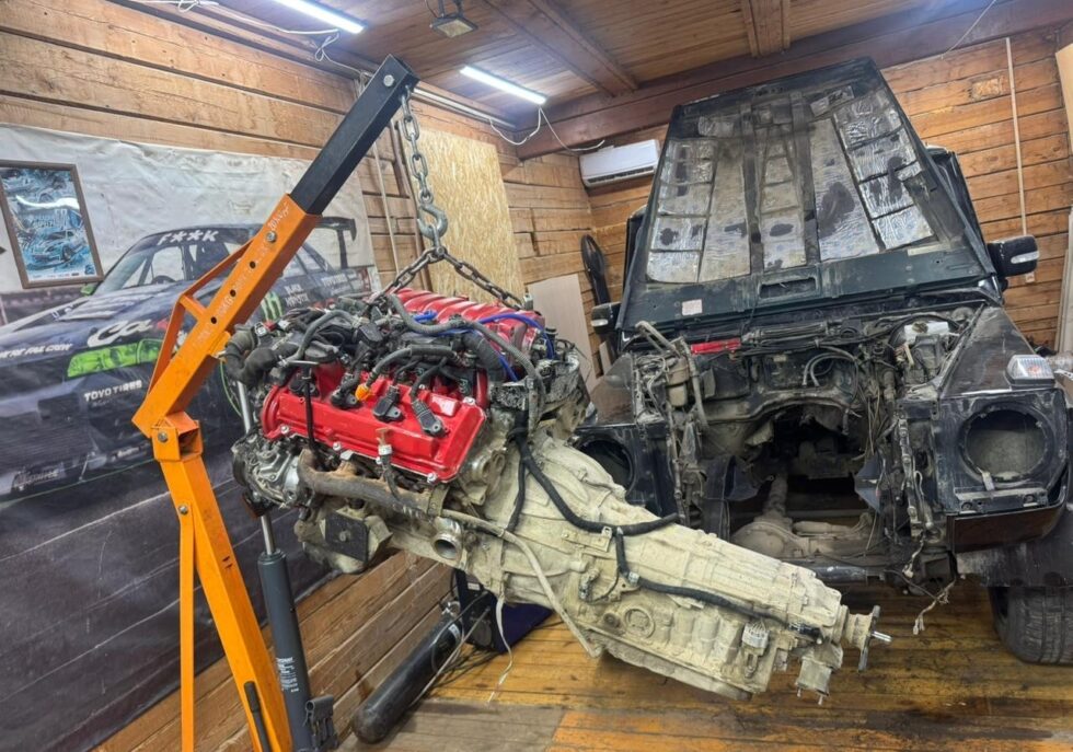 1uz fe vvti uzs 171 Crown Majesta swap Mercedes. Первый запуск владельцем двигат