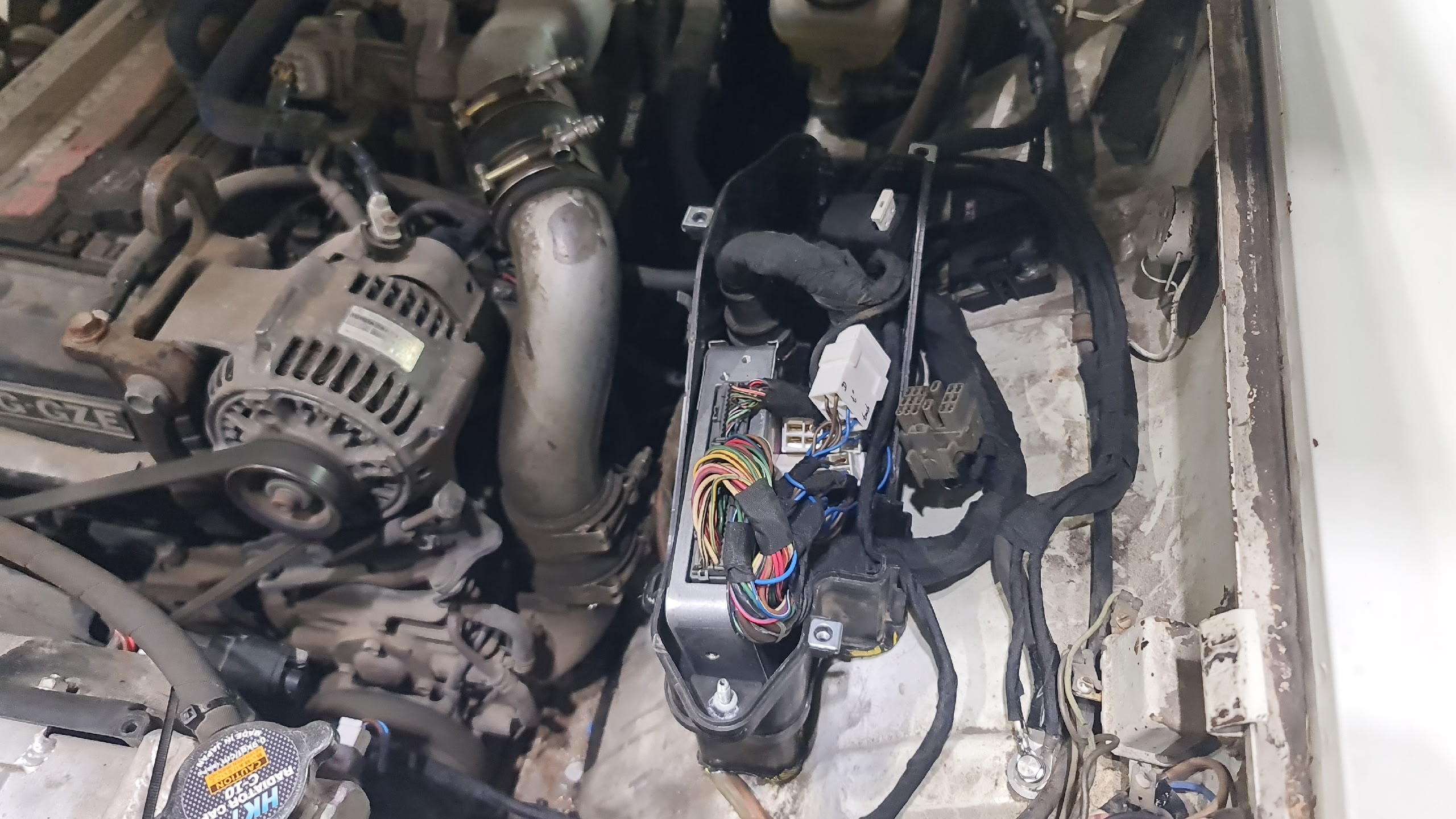 Завершили ремонт косы двс 1 G GZE: изгнали васины усы, собрали салонную чачть. Д